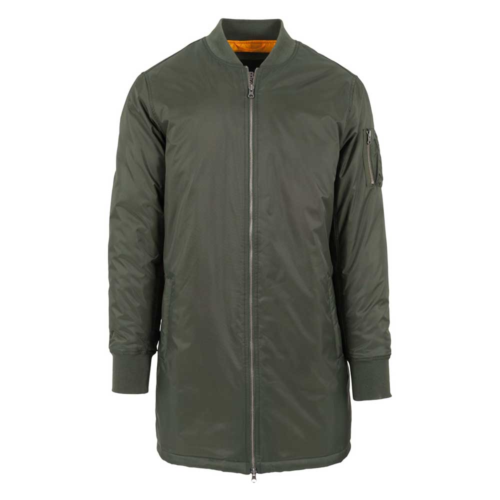 Urban Classics Urban Classics Jacket bomber Long Vert Urban Classics Long Bomber Jacket Homme: